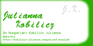 julianna kobilicz business card